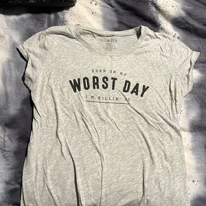 T-shirt. Fits like a medium